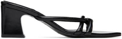 Reike Nen Black Twisted Heeled Sandals