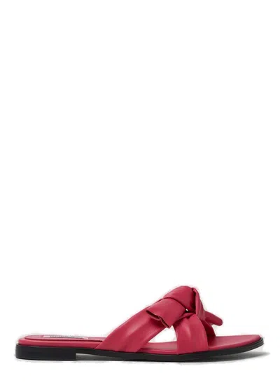 Reike Nen Cross Knotted Flat Sandals In Pink