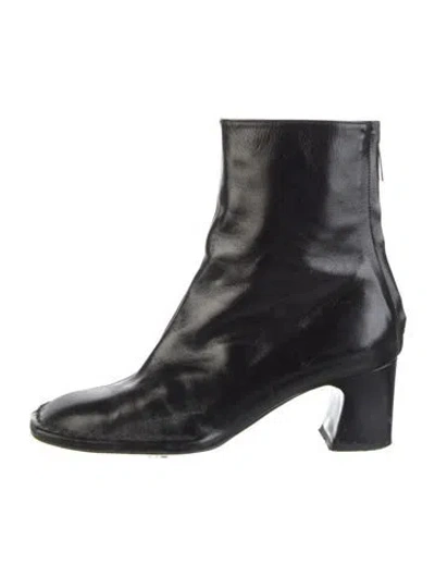 Pre-owned Reike Nen Leather Boots In Black