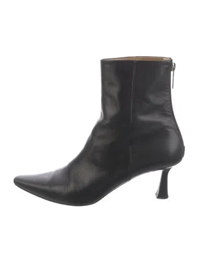 Pre-owned Reike Nen Leather Boots In Black