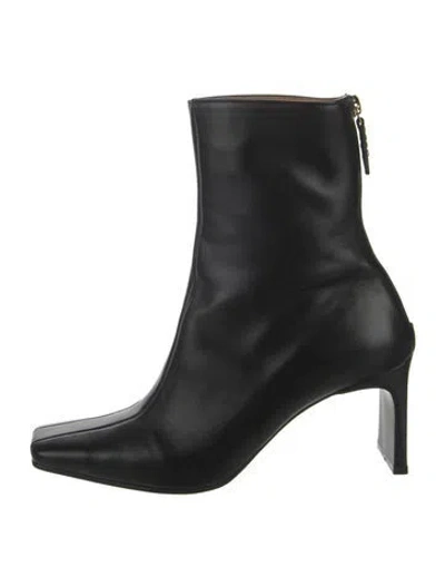 Pre-owned Reike Nen Leather Boots In Black