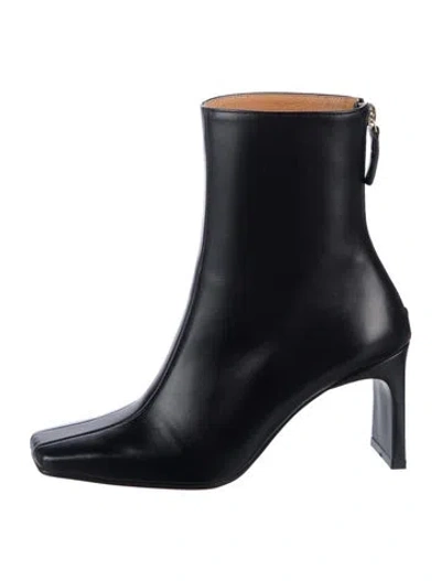 Pre-owned Reike Nen Leather Boots In Black