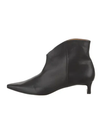 Pre-owned Reike Nen Leather Boots In Black