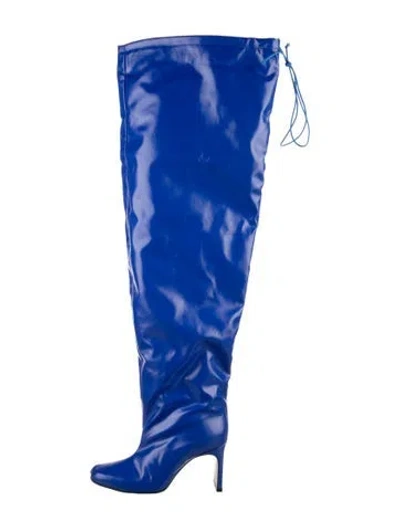 Pre-owned Reike Nen Leather Boots In Blue