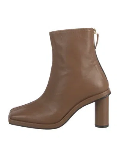 Pre-owned Reike Nen Leather Boots In Brown