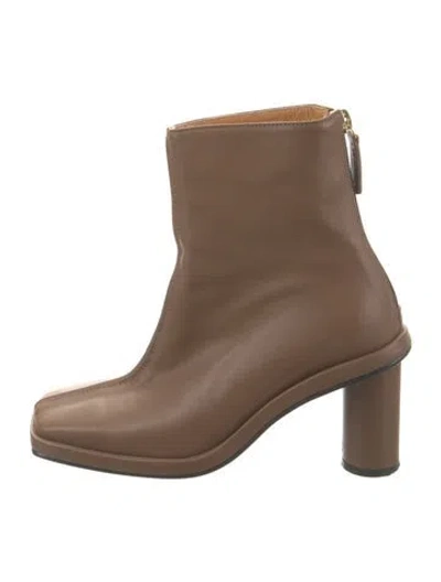 Pre-owned Reike Nen Leather Boots In Brown