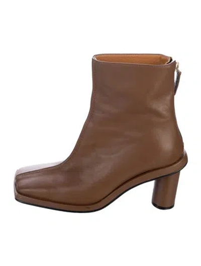 Pre-owned Reike Nen Leather Boots In Brown