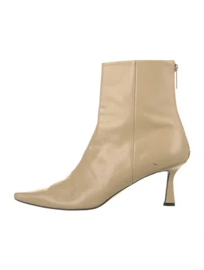 Pre-owned Reike Nen Leather Boots In Neutrals