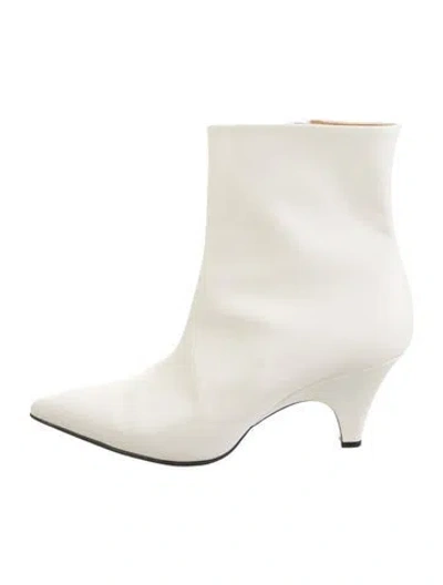 Pre-owned Reike Nen Leather Boots In Neutrals