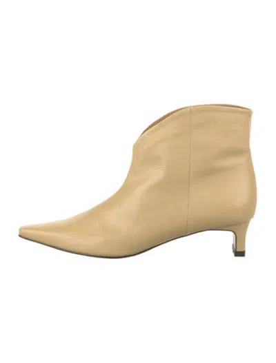 Pre-owned Reike Nen Leather Boots In Neutrals
