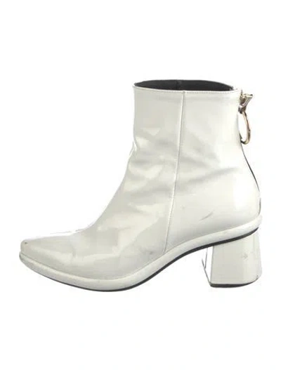 Pre-owned Reike Nen Leather Boots In White