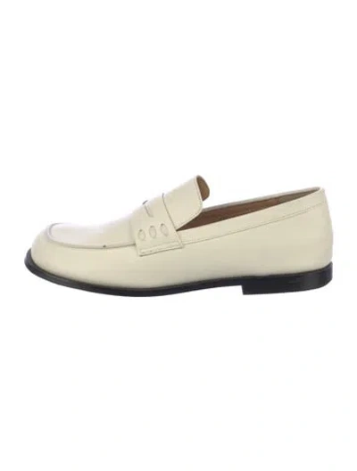 Pre-owned Reike Nen Leather Loafers In Neutrals