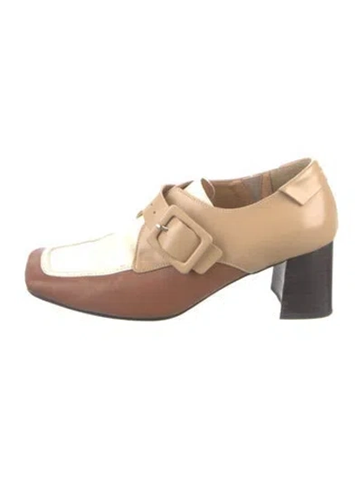 Pre-owned Reike Nen Leather Pumps In Brown