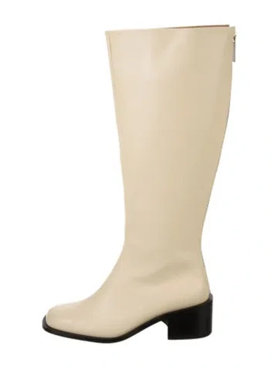 Pre-owned Reike Nen Leather Riding Boots W/ Tags In Neutral