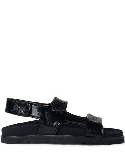 Reike Nen Piping Velcro Mould Sandals In Black