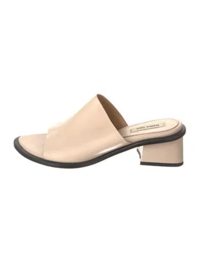 Pre-owned Reike Nen Leather Slides