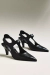Reike Nen Petal Pointed-toe Slingback Heels In Black