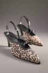Reike Nen Pointed Ribbon Kitten-heel Mules In Multicolor