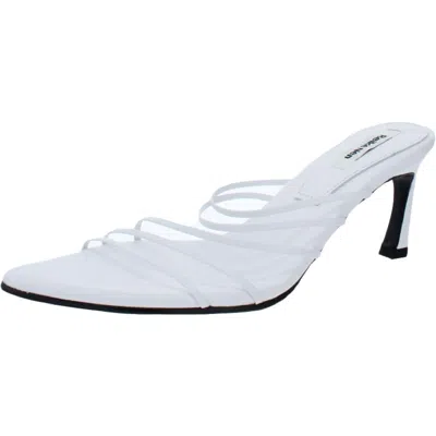 Reike Nen R2-sh001 Womens Leather Strappy Mule Sandals In White