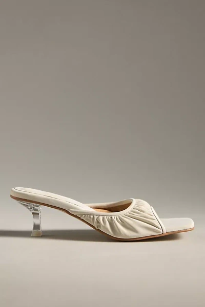 Reike Nen Shirring Mule Heels In Beige