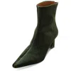 Reike Nen Womens Zipper Slip On Ankle Boots In Green