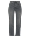 Reiko Woman Jeans Grey Size 27 Organic Cotton, Cotton, Elastane In Grey