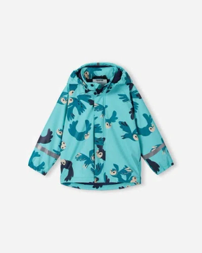 Reima Kids'  Koski Raincoat In Blue