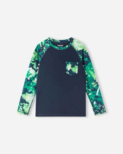 Reima Kids'  Kroolaus Sunproof Shirt In Navy