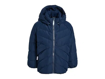 Reima Kupponen Down Jacket (toddler/little Kid) Kid's Coat Navy: Eu 98 (3 Toddler), Polyester In Blue