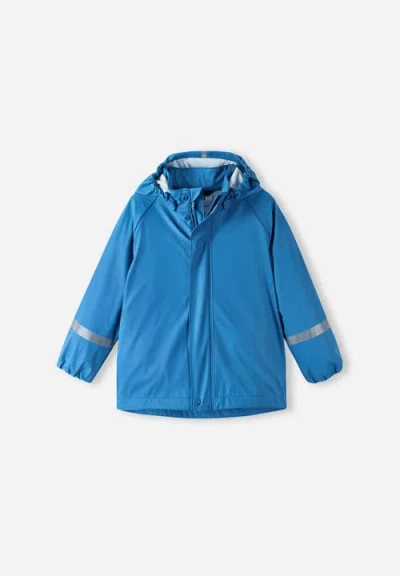 Reima Kids'  Lampi Raincoat In Denim Blue