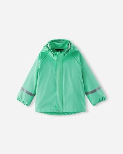 Reima Kids'  Lampi Raincoat In Green