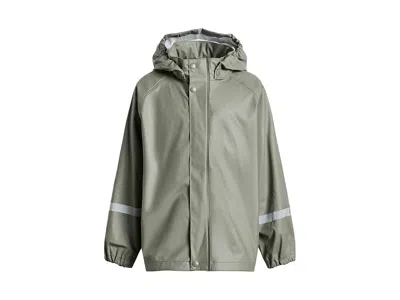 Reima Lampi Raincoat (toddler/little Kid/big Kid) Kid's Clothing Greyish Green: Eu 92 (2 Toddler), Polyest