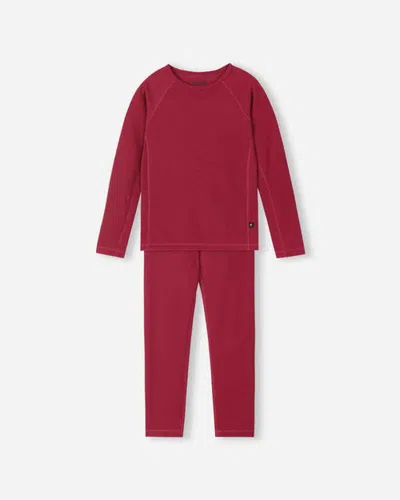 Reima Lani Thermal Base Layer Set In Red
