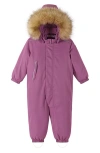 REIMA REIMA TEC GOTLAND WATERPROOF INSULATED HOODED SNOWSUIT WITH FAUX FUR TRIM