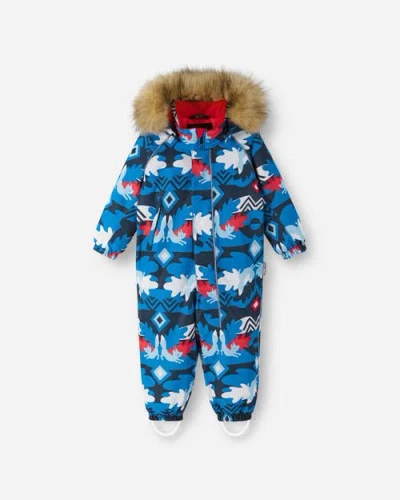 Reima Kids'  Tec Winter Overall, Lappi In Bright Blue