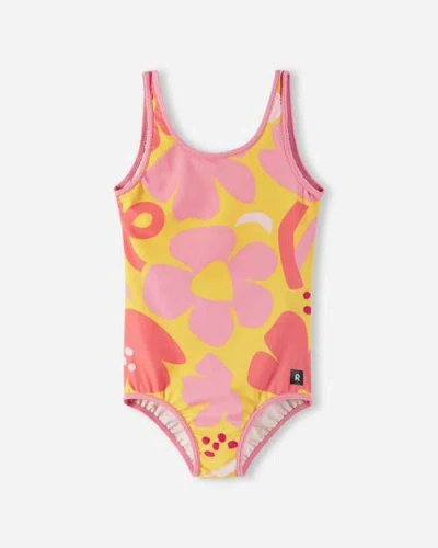 Reima Kids'  Uimaan Swimsuit In Clear Yellow