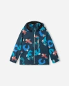 Reima Vantti Print Softshell Jacket In Blue