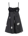 Reimagine Pinko X Patrick Mcdowell Woman Mini Dress Black Size L Cotton In Black