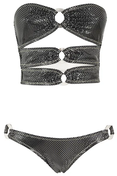 Reina Olga 3 Row Bandeau In Black