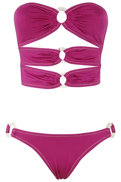 Reina Olga 3 Row Bandeau In Pink