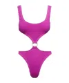 Reina Olga Ruby Stretch Design Sleeveless Swimsuit In Pink