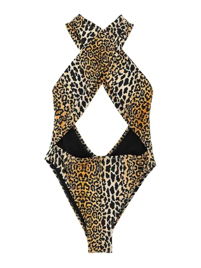 Reina Olga Italian Stallion Swimsuit In Animal Print