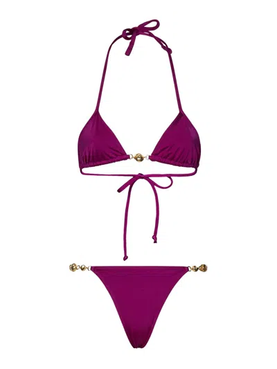 Reina Olga Triangle Top Bikini In Purple