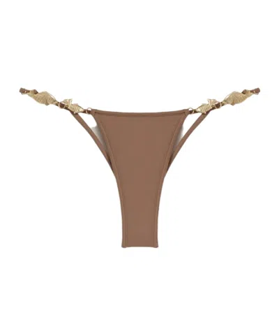 Reina Olga Bikini Bottoms In Brown