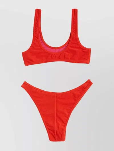 Reina Olga Bikini In Technical Fabric In Red