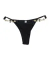 Reina Olga Halter Triangle High-cut Gold Embellishments