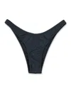 Reina Olga Brigitte Mid Rise Bikini Bottom With Adjustable Straps