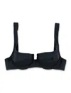 Reina Olga Brigitte Bikini Top Adjustable Straps In Black