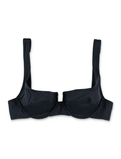 Reina Olga Brigitte Bikini Top Adjustable Straps In Black