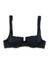 Reina Olga Brigitte Bikini Top Adjustable Straps In Black
